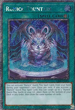 Runischer Brunnen (V.1) RA04-296 Platinum Secret Rare Boosterfrisch Deutsch 1. Auflage