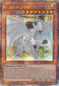 Dragon Spirit of White RA04-265 Quarter Century Secret Rare Near Mint Englisch 1. Auflage