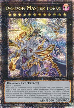 Drachenmeisterherrscher ALIN-000 Quarter Century Secret Rare Near Mint Deutsch 1. Auflage