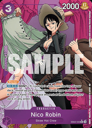 Nico Robin (EB02-036) (V.2) EB02 Alternate Art Near Mint Englisch