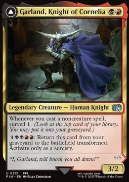 Garland, Knight of Cornelia // Chaos, the Endless FIN-221 Uncommon Near Mint Englisch Foil