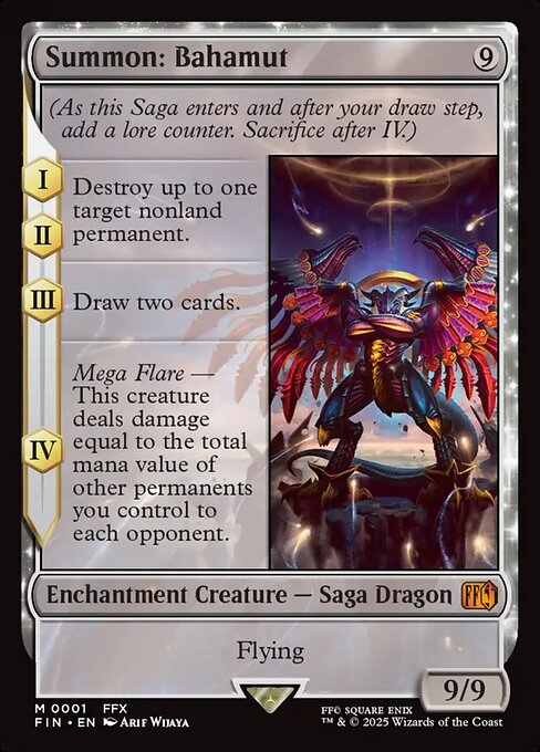 Summon: Bahamut FIN-1 Mythic Near Mint Englisch Foil