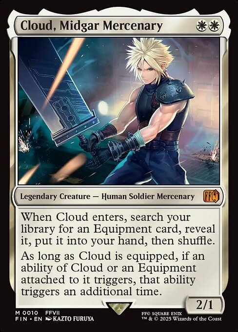 Cloud, Midgar Mercenary FIN-10 Mythic Near Mint Englisch
