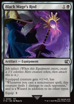 Black Mage's Rod FIN-90 Common Near Mint Deutsch