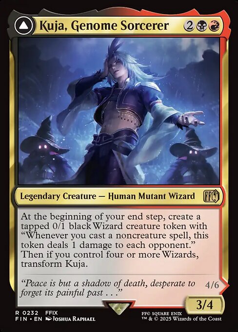 Kuja, Genome Sorcerer // Trance Kuja, Fate Defied FIN-232 Rare Near Mint Englisch