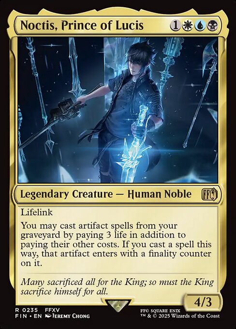 Noctis, Prince of Lucis FIN-235 Rare Near Mint Englisch