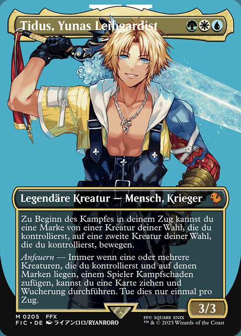 Tidus, Yuna's Guardian (V.2) XFIC-205 Mythic Near Mint Deutsch