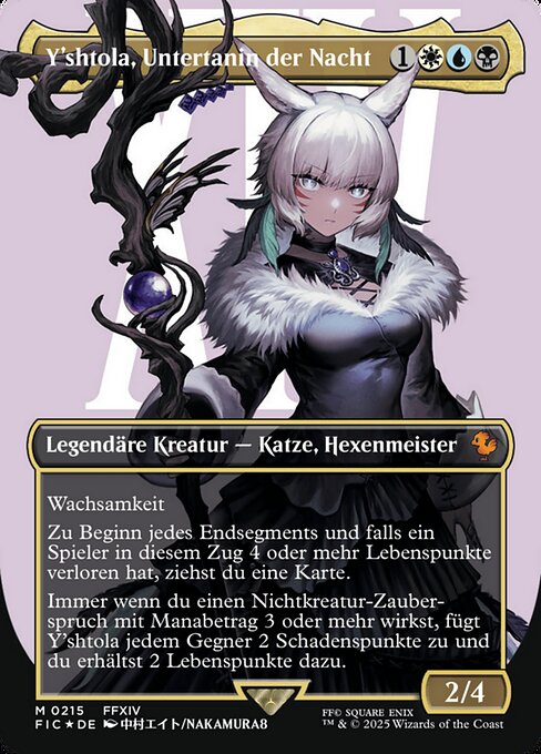 Y'shtola, Night's Blessed (V.3) XFIC-215 Mythic Near Mint Deutsch Foil
