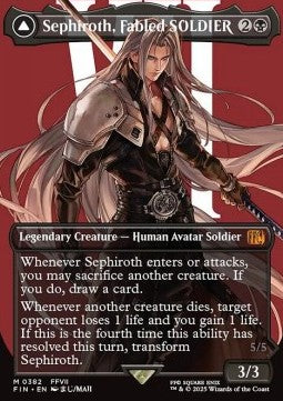Sephiroth, Fabled SOLDIER // Sephiroth, One-Winged Angel XFIN-382 Mythic Near Mint Englisch