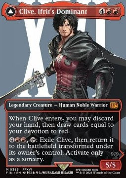 Clive, Ifrit's Dominant // Ifrit, Warden of Inferno (V.2) XFIN-385 Mythic Near Mint Deutsch