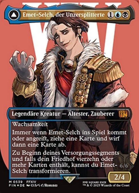 Emet-Selch, Unsundered // Hades, Sorcerer of Eld (V.1) XFIN-394 Mythic Near Mint Deutsch