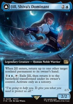 Jill, Shiva's Dominant // Shiva, Warden of Ice (V.2) XFIN-438 Rare Excellent Deutsch