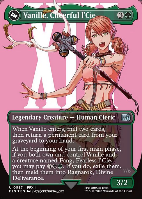 Vanille, Cheerful l'Cie // Ragnarok, Divine Deliverance (V.3) XFIN-537 Uncommon Near Mint Englisch Foil