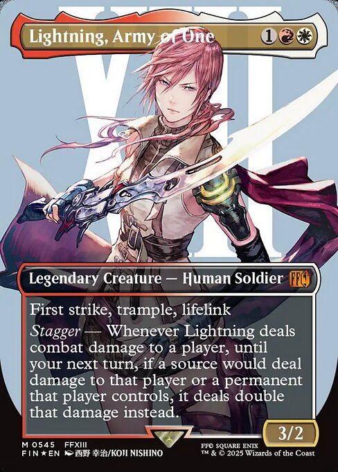 Lightning, Army of One XFIN-545 Mythic Near Mint Englisch Foil