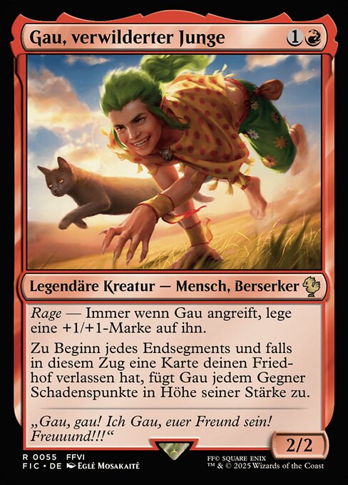 Gau, Feral Youth FIC-55 Rare Near Mint Deutsch