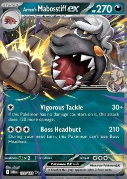 Arven's Mabosstiff ex DRI-139 Double Rare Near Mint Englisch