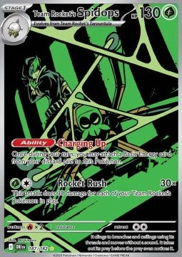 Team Rocket's Spidops DRI-187 Illustration Rare Near Mint Englisch