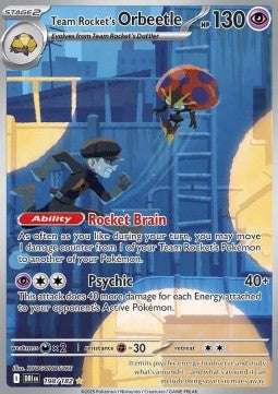 Team Rocket's Orbeetle DRI-198 Illustration Rare Excellent Englisch