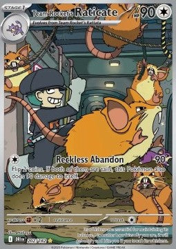 Team Rocket's Raticate DRI-202 Illustration Rare Near Mint Englisch