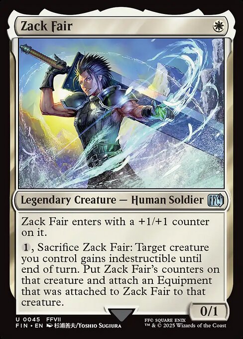 Zack Fair FIN-45 Uncommon Near Mint Englisch