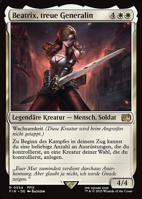 Beatrix, Loyal General (V.2) XFIN-554 Rare Near Mint Deutsch