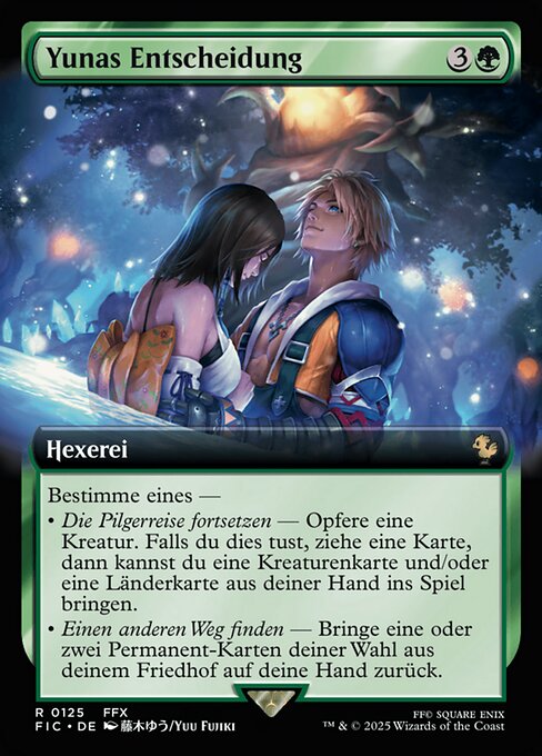 Yuna's Decision XFIC-125 Rare Near Mint Deutsch Foil