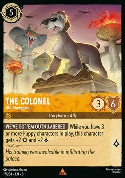 The Colonel - Old Sheepdog 8JAF-17 Rare Near Mint Englisch Foil