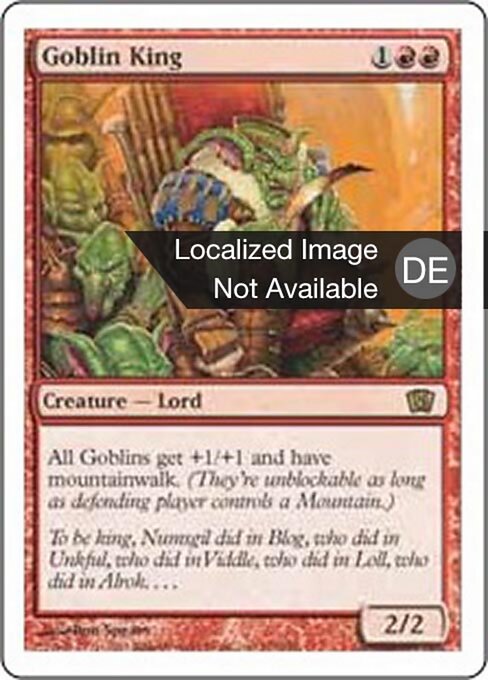 Goblinkönig 8ED-190 Rare Excellent Deutsch