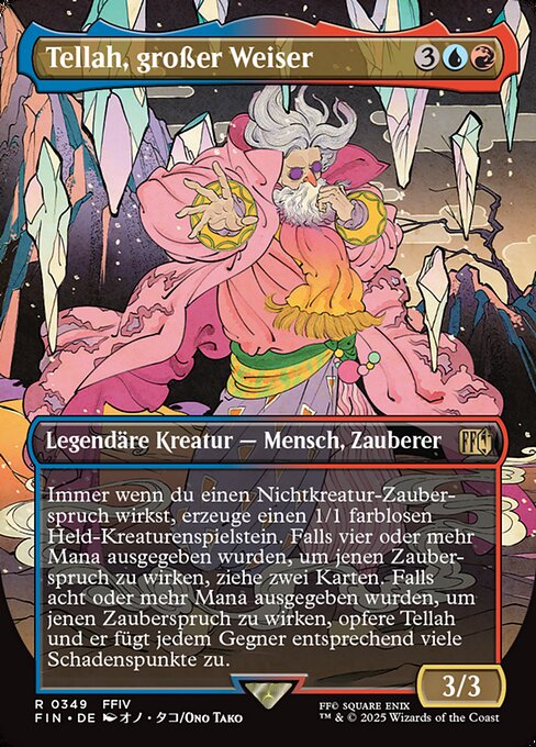 Tellah, Great Sage (V.1) XFIN-349 Rare Near Mint Deutsch