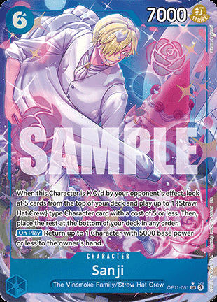 Sanji (OP11-051) (V.2) OP11 Alternate Art Near Mint Englisch