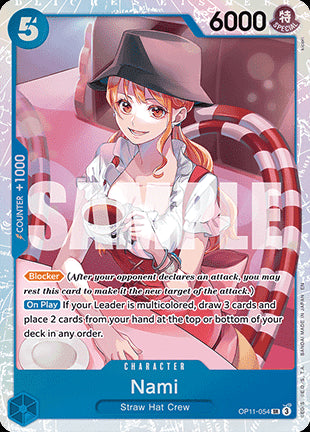 Nami (OP11-054) (V.1) OP11 Super Rare Near Mint Englisch