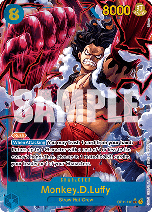 Monkey.D.Luffy (OP11-118) (V.2) OP11 Alternate Art Excellent Englisch