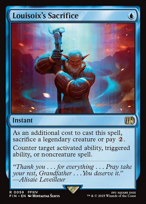 Louisoix's Sacrifice FIN-59 Rare Near Mint Englisch Foil