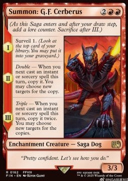 Summon: G.F. Cerberus FIN-162 Rare Near Mint Deutsch Foil