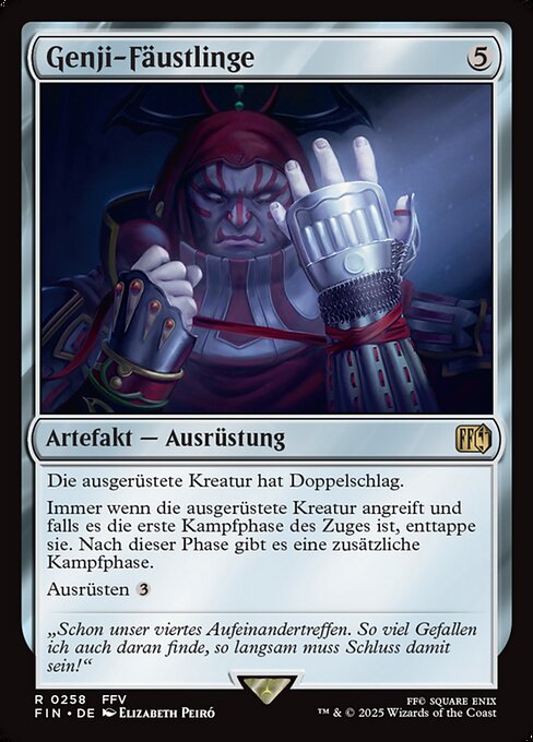 Genji-Fäustlinge FIN-258 Rare Near Mint Deutsch