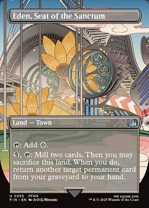 Eden, Seat of the Sanctum XFIN-355 Uncommon Near Mint Englisch Foil