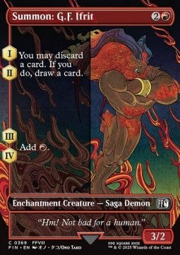 Summon: G.F. Ifrit XFIN-369 Common Near Mint Deutsch Foil