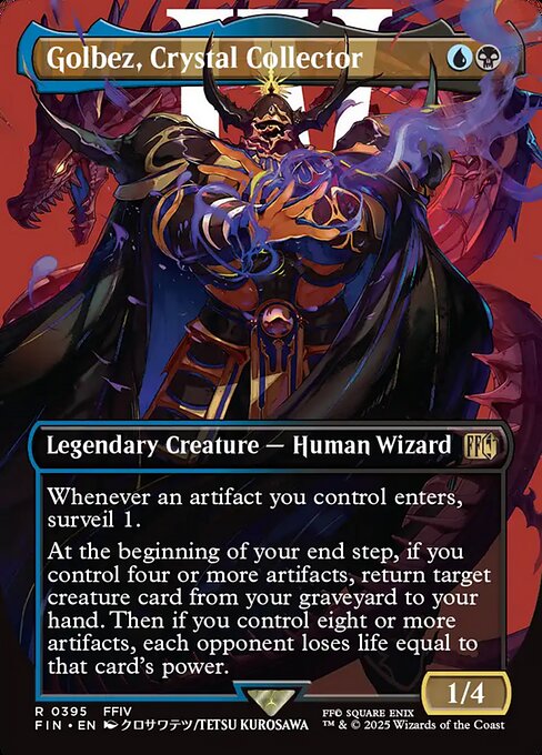 Golbez, Crystal Collector (V.1) XFIN-395 Rare Near Mint Englisch Foil