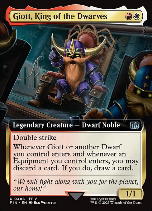 Giott, King of the Dwarves XFIN-488 Uncommon Near Mint Englisch