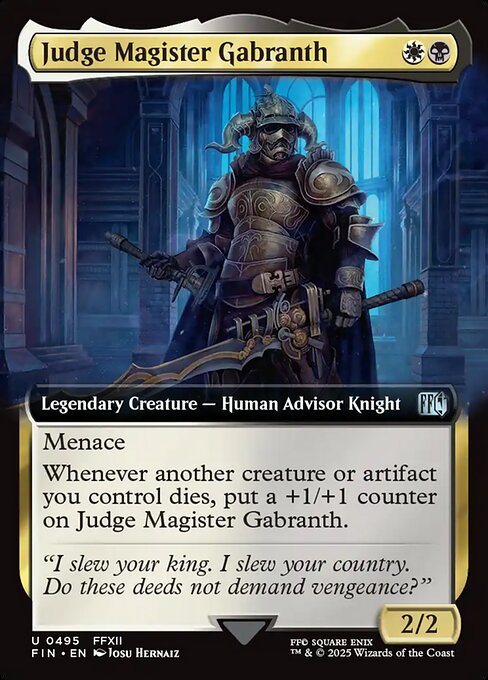 Judge Magister Gabranth XFIN-495 Uncommon Near Mint Englisch
