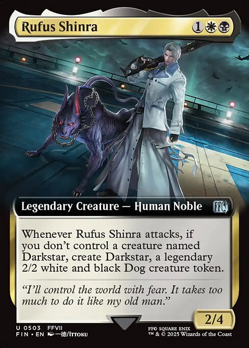 Rufus Shinra XFIN-503 Uncommon Near Mint Englisch