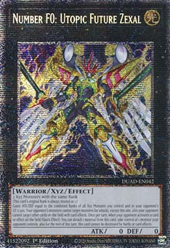 Nummer F0: Utopische Zukunft Zexal (V.2) DUAD-042 Starlight Rare Near Mint Deutsch 1. Auflage