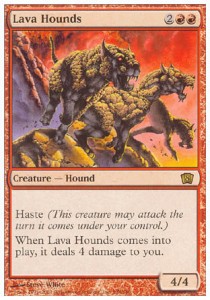 Lava Hounds 8ED-198 Rare Poor Spanisch
