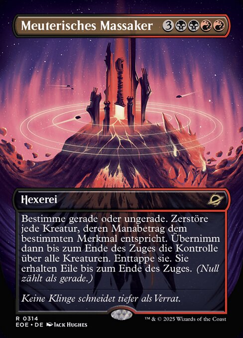 Meuterisches Massaker (V.1) XEOE-314 Rare Near Mint Deutsch
