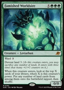 Famished Worldsire EOE-182 Mythic Near Mint Englisch Foil