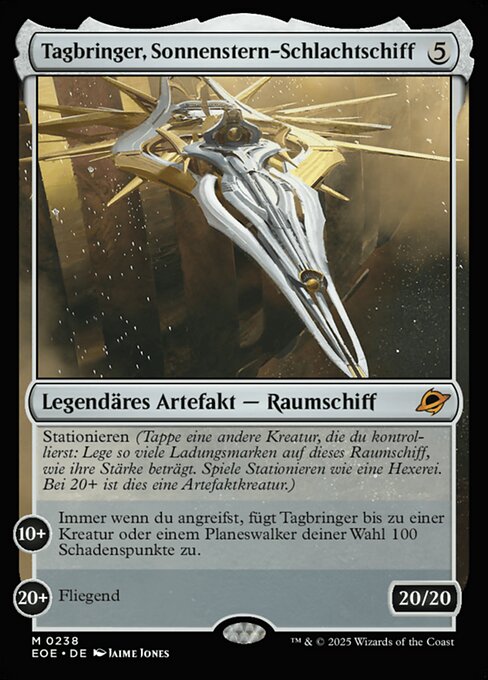 Tagbringer, Sonnenstern-Schlachtschiff EOE-238 Mythic Excellent Deutsch