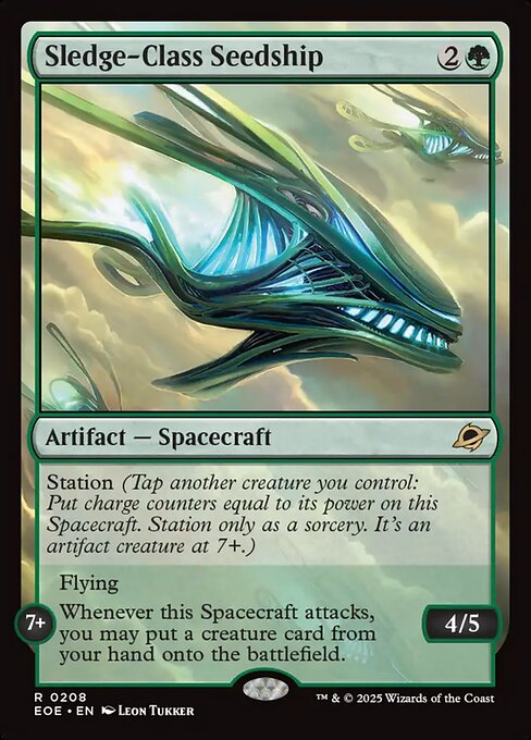 Sledge-Class Seedship EOE-208 Rare Near Mint Englisch Foil