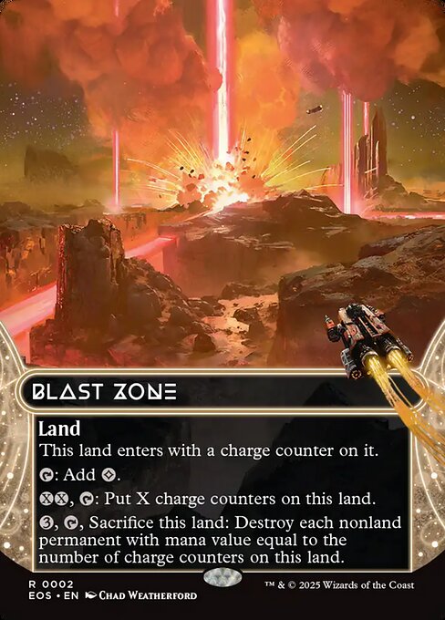 Blast Zone (V.1) EOS-2 Rare Near Mint Englisch