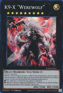 K9-X „Werewolf“ JUSH-037 Super Rare Good Deutsch 1. Auflage