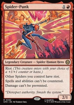 Spider-Punk SPM-92 Rare Near Mint Englisch Foil